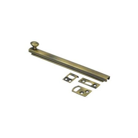 Deltana Concealed Screw Surface Bolt Window Latch Antique Brass, 10PK 6SBCS5-XCP10